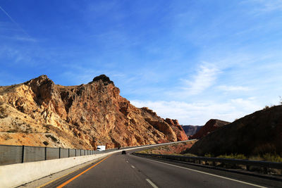 Road passing through mountain