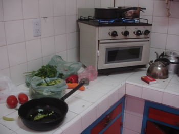 Close-up of kitchen utensils