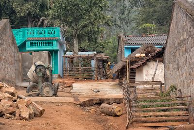 Houses in village