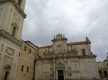 Low angle view of built structure against clear sky