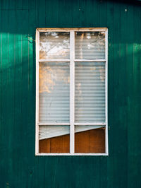 Closed window of old building