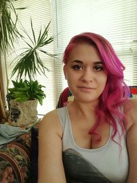 Portrait of young woman