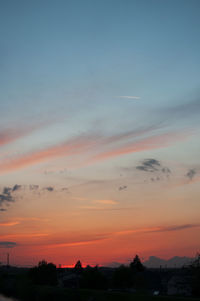 Scenic view of landscape at sunset