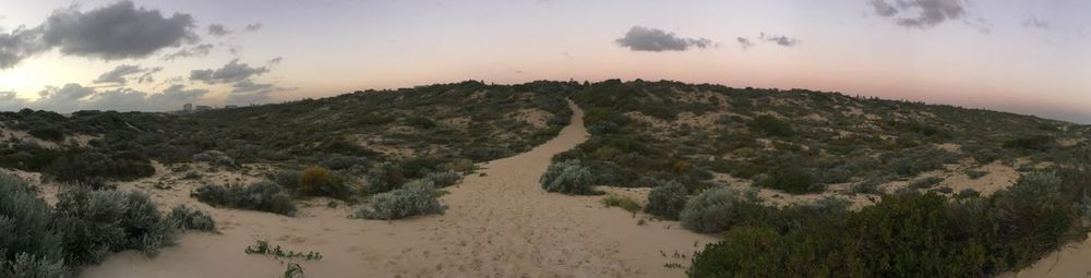 Panoramic view of landscape against sky