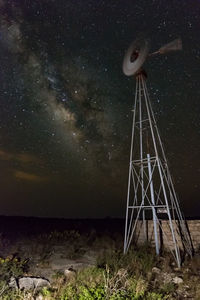 Scenic view of star field against sky at night