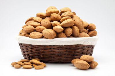 Close-up of cupcakes against white background