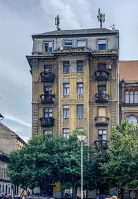 Low angle view of building against sky