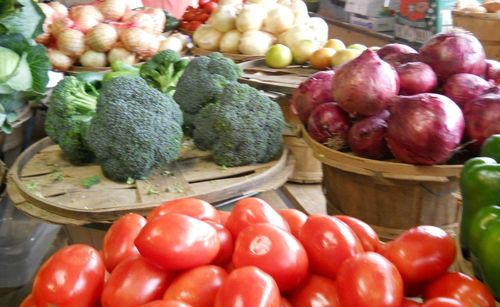 Close-up of market stall for sale