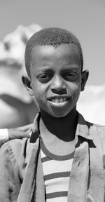 Portrait of boy smiling