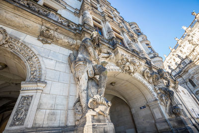 Low angle view of historical building