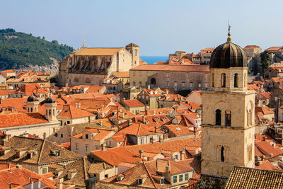 The red roofs of dubrovnik