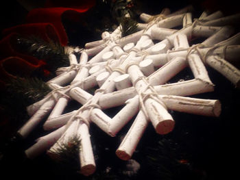 Close up of firewood