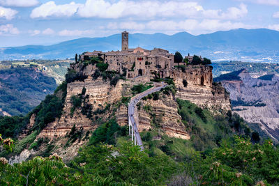 Civita di bagnoregio is a small italian hill town  in central italy.