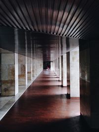 Empty corridor of building