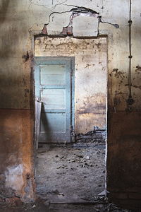 Exterior of old abandoned house