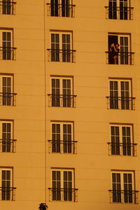 Apartment building with windows