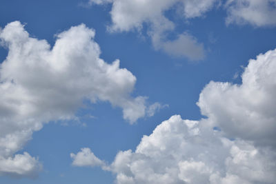 Low angle view of clouds in sky