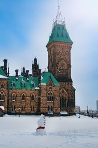 Low angle view of church against sky