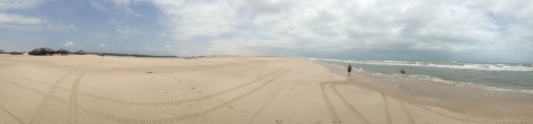 Panoramic view of beach against sky