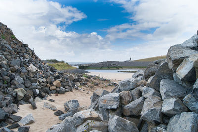 Scenic view of river against sky