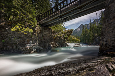 Scenic view of bridge over river