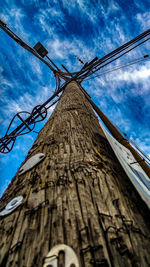 Low angle view of tree against sky