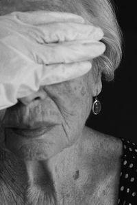 Close-up portrait of a woman