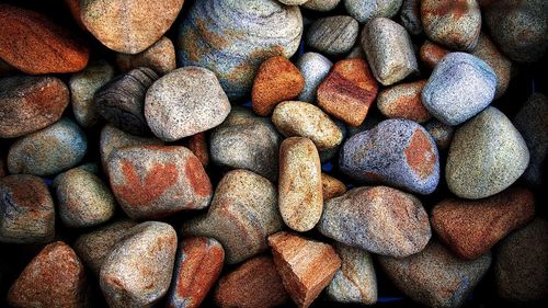 Full frame shot of stones