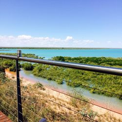 Scenic view of calm sea against sky