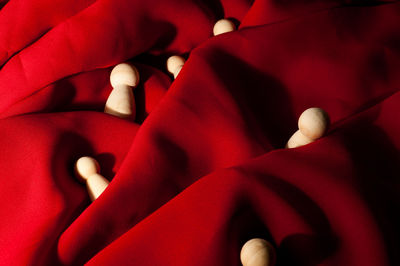 Full frame shot of red fabric