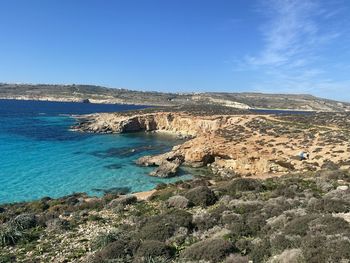 Scenic view of sea against sky