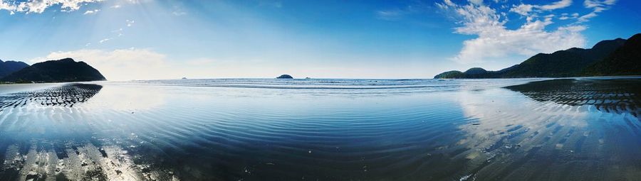 Panoramic view of sea against sky