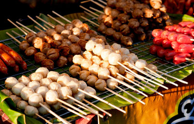 Close-up of food for sale at market stall