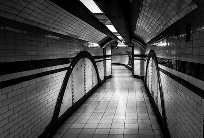 Empty subway station