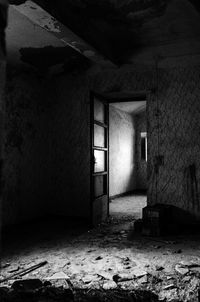 Interior of abandoned house