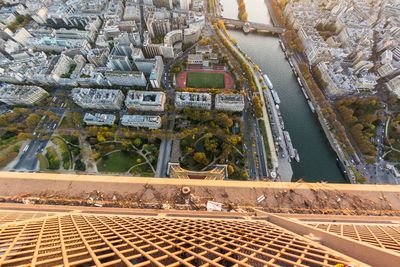 High angle view of water