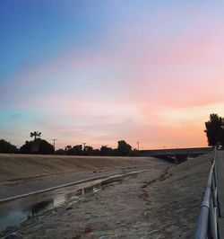 Road at sunset