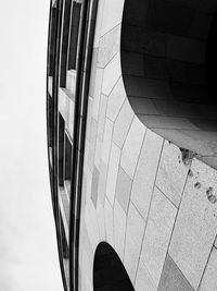 Low angle view of modern building against sky