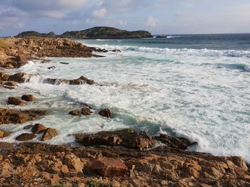 Scenic view of sea against sky