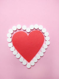 Directly above shot of heart shape