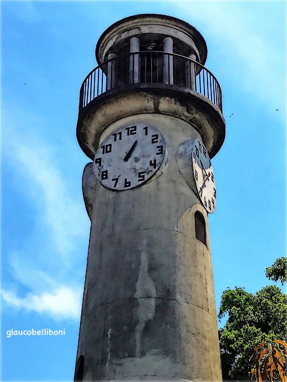 low angle view, sky, clock, time, day, cloud - sky, no people, outdoors, blue, clock tower, architecture, tree, nature, clock face