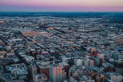 Aerial view of city