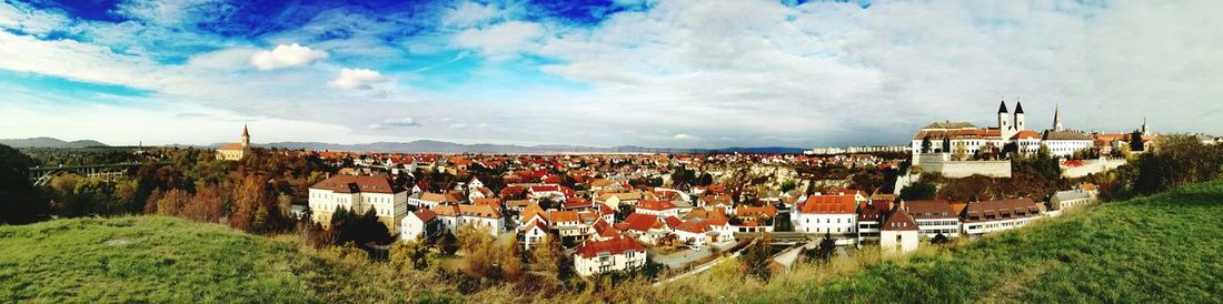 Panoramic view of landscape against sky