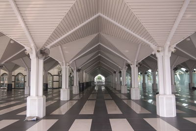 Empty corridor of building