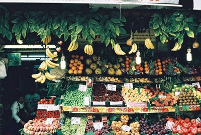 Various vegetables for sale in market