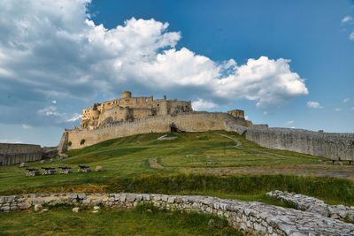 View of old ruins against sky