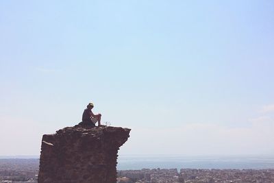 View of people against sky