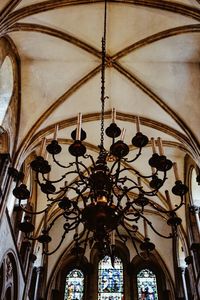 Low angle view of ceiling