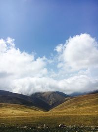 Scenic view of landscape against sky