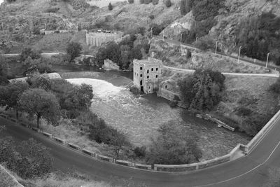 Built structure with trees in background